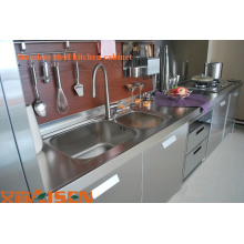 stainless steel wholesale kitchen cabinet with drawers